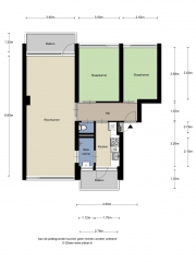 Plattegrond Pisanostraat 296 EINDHOVEN