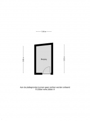 Plattegrond Hoogstraat 186a EINDHOVEN