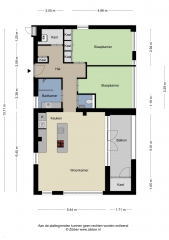 Plattegrond Hoogstraat 185 03 EINDHOVEN