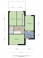 Plattegrond Groot-Bijgaardenlaan 117 EINDHOVEN