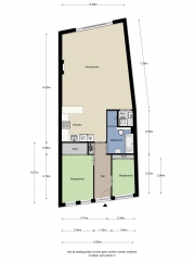 Plattegrond Vechtstraat 12 A ZWOLLE