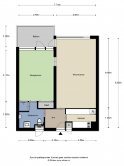 Plattegrond Weteringpark 7 72 ZWOLLE