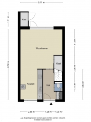 Plattegrond Vechterweerdstraat 30 ZWOLLE