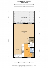 Plattegrond Koningspage 99 HOOGEVEEN