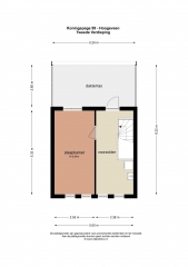 Plattegrond Koningspage 99 HOOGEVEEN