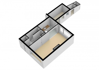 Plattegrond Duizendschoonstraat 8 HOOGEVEEN