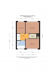 Plattegrond Duizendschoonstraat 8 HOOGEVEEN