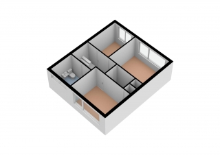 Plattegrond Duizendschoonstraat 8 HOOGEVEEN