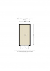 Plattegrond Duizendschoonstraat 8 HOOGEVEEN