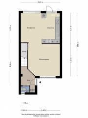 Plattegrond De Buizerd 40 ALMELO