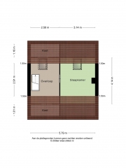 Plattegrond Violierstraat 36 ALMELO