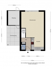 Plattegrond Grevelingenstraat 155 LELYSTAD