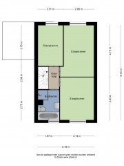 Plattegrond Grevelingenstraat 155 LELYSTAD