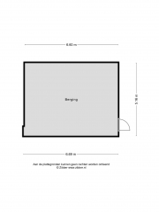 Plattegrond Hoofdstraat West 66 NOORDWOLDE