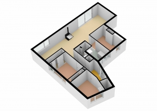 Plattegrond De Breistroeken 25 NIEUW-BALINGE