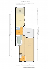 Plattegrond Piet Heinstraat 43 HOOGEVEEN