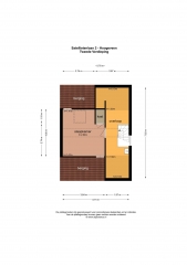 Plattegrond Satellietenlaan 2 HOOGEVEEN