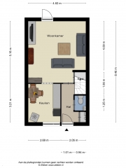 Plattegrond Jan Vermeerstraat 87 EDE