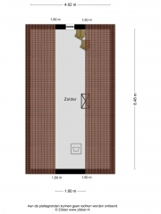 Plattegrond Jan Vermeerstraat 87 EDE