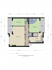 Plattegrond Pieter Poststraat 15 ALMELO