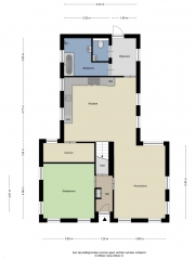 Plattegrond Dorpsstraat 21 VRIESCHELOO