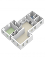 Plattegrond Dorpsstraat 21 VRIESCHELOO