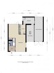 Plattegrond Raadhuislaan 63 OUDE PEKELA