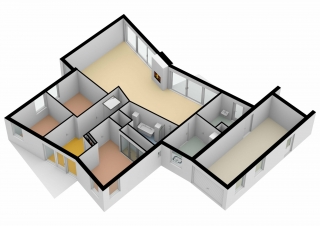 Plattegrond Zwanebloem 10 HOOGEVEEN