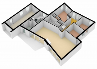 Plattegrond Zwanebloem 10 HOOGEVEEN