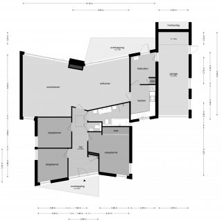 Plattegrond Zwanebloem 10 HOOGEVEEN