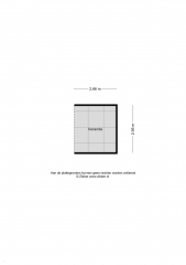 Plattegrond Boslaan 25 MIDWOLDA