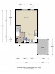 Plattegrond De Punter 61 HOOGEVEEN