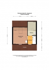 Plattegrond Sloutersverlaat 39 HOOGEVEEN