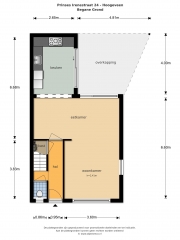 Plattegrond Prinses Irenestraat 24 HOOGEVEEN