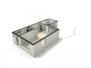 Plattegrond Prinses Irenestraat 24 HOOGEVEEN