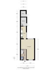 Plattegrond 1e Koestraat 6 LEEUWARDEN