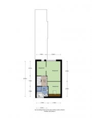 Plattegrond 1e Koestraat 6 LEEUWARDEN