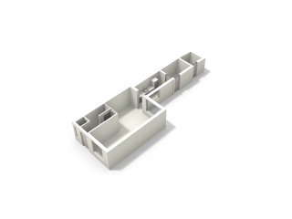 Plattegrond 1e Koestraat 6 LEEUWARDEN