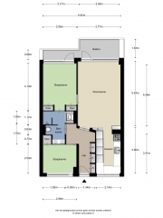 Plattegrond Valkestein 225 EDE