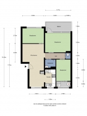 Plattegrond Loodskotterhof 115 AMSTERDAM