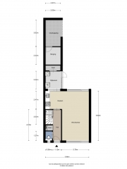 Plattegrond Baarlelaan 58 HOOGEVEEN