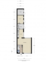 Plattegrond Sloodstraat 45 HOOGEVEEN