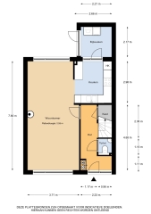 Plattegrond Kuyperstraat 22 NUNSPEET