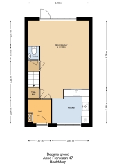 Plattegrond Anne Franklaan 47 HOOFDDORP