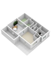 Plattegrond Platinalaan 507 GRONINGEN