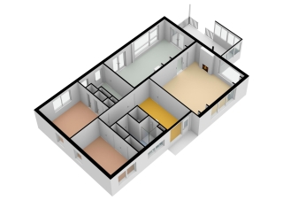 Plattegrond Wilgencamp 12 HOOGEVEEN