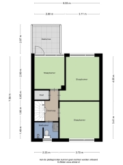 Plattegrond Brokmui 39 DOKKUM