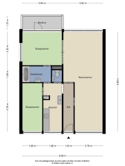 Plattegrond Gronausestraat 206 ENSCHEDE