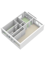 Plattegrond Gronausestraat 206 ENSCHEDE