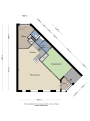 Plattegrond Moesstraat 169 GRONINGEN